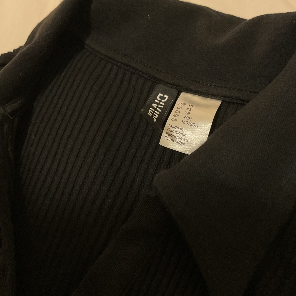 H&M Black Ribbed Midi Dress - Picture 2 of 2